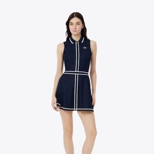Vestido de golf Lacoste clásico con ribete - EF8581-00
